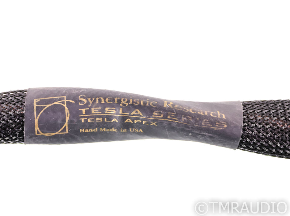 Synergistic Research Tesla Apex XLR Cables; 3ft Pair Balanced Interconnects; MPC