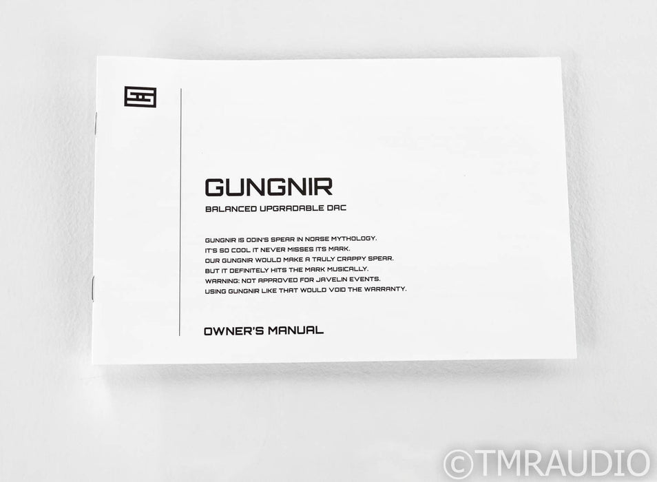 Schiit Gungnir Multibit DAC; D/A Converter; Unison USB
