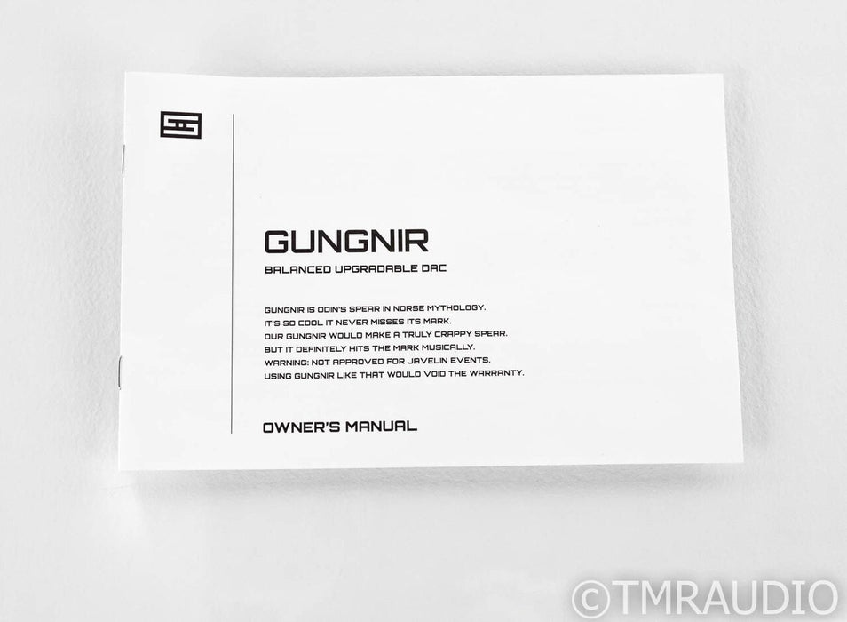 Schiit Gungnir Multibit DAC; D/A Converter; Unison USB