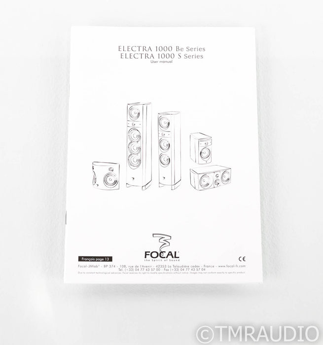 Focal Electra CC 1000 S Center Channel Speaker; CC-1000S