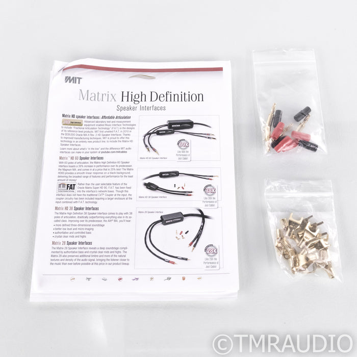MIT Cables Matrix 28 Speaker Cables; 8ft Pair w/ Iconn Connectors