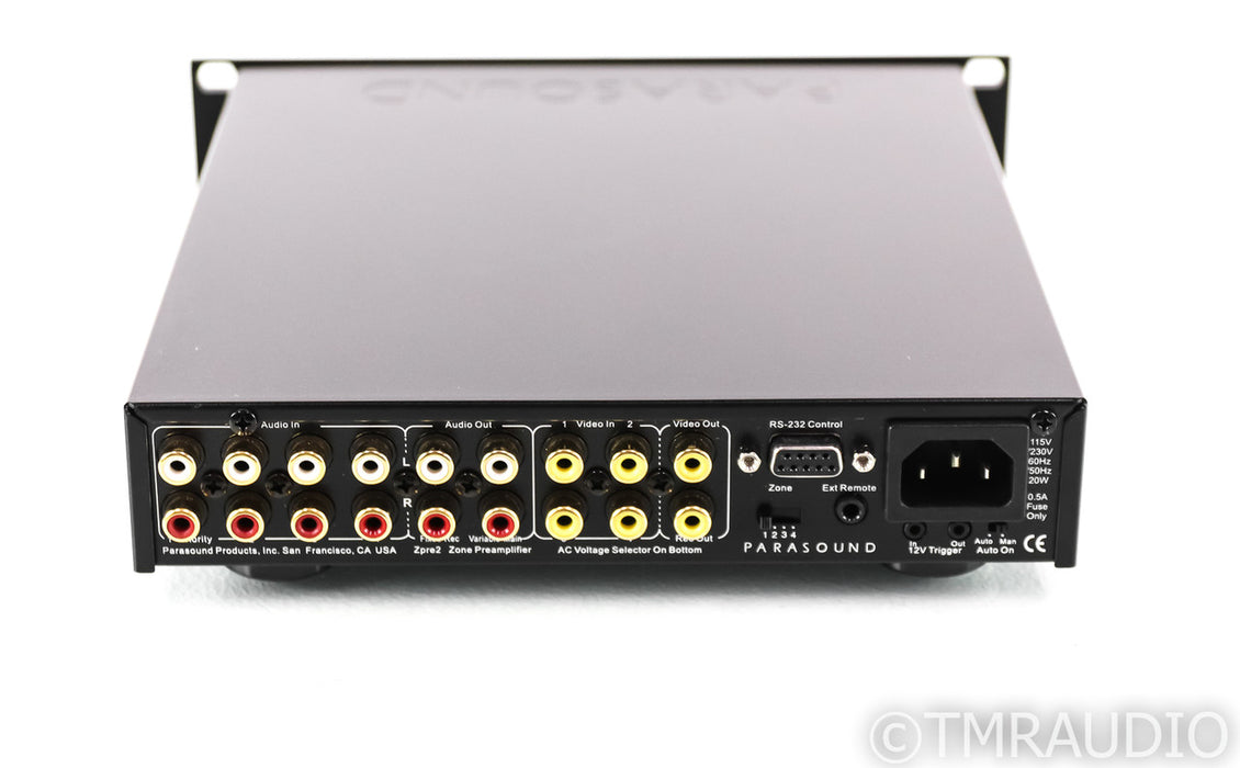 Parasound Zpre2 Stereo Preamplifier; Remote