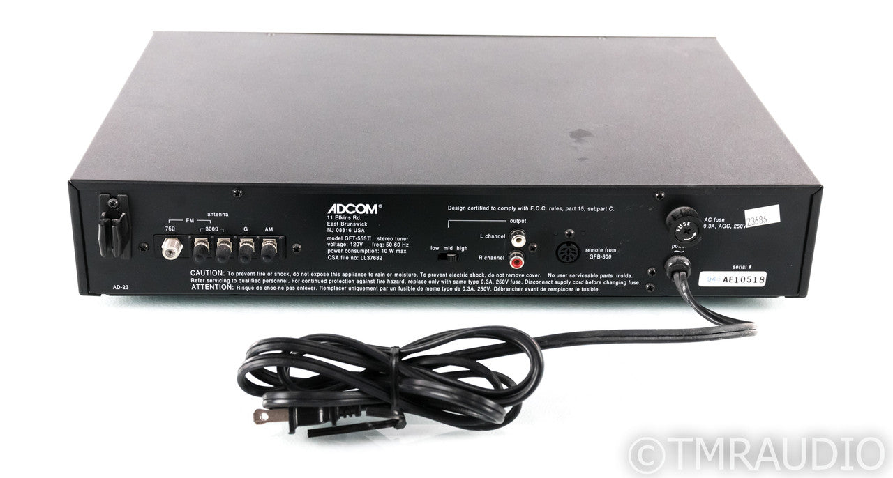 Adcom GFT-555II Stereo AM / FM Digital Tuner; GFT555II