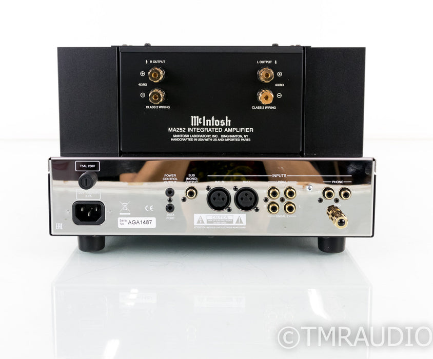 McIntosh MA252 Stereo Tube Hybrid Integrated Amplifier; MA-252; MM Phono