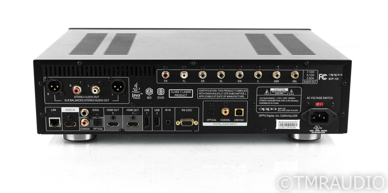 Oppo BDP-105 Universal Blu-Ray / SACD / CD Player