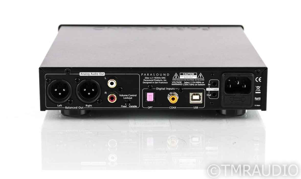 Parasound Zdac v.2 DAC / Headphone Amplifier / Preamplifier; V2