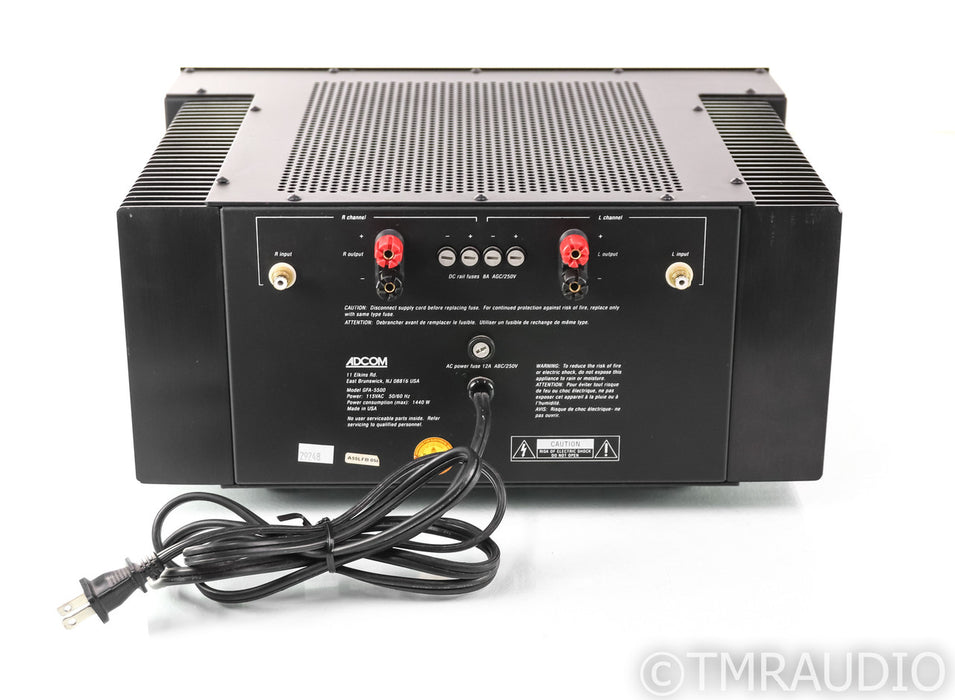 Adcom GFA-5500 Stereo Power Amplifier; Black; GFA-5500