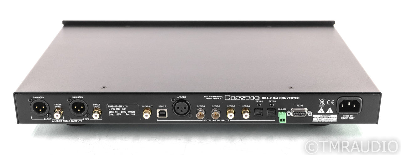 Bryston BDA-2 DAC; D/A Converter; BDA2; Black; 17"