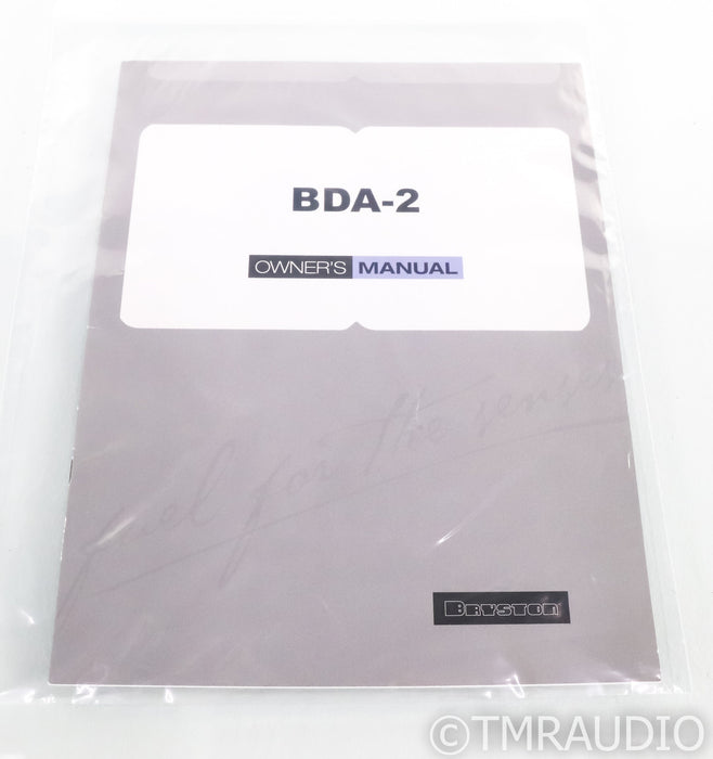 Bryston BDA-2 DAC; D/A Converter; BDA2; Black; 17"