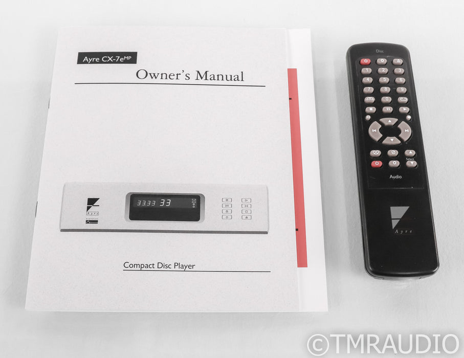 Ayre CX-7eMP CD Player; CX7 EMP; Silver; Remote