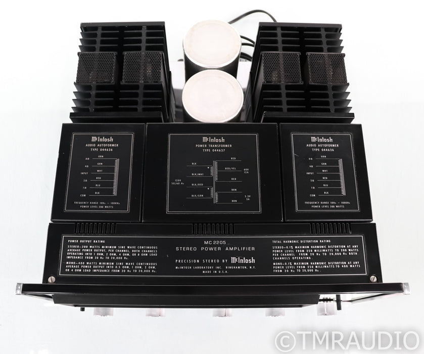 McIntosh MC2205 Vintage Stereo Power Amplifier