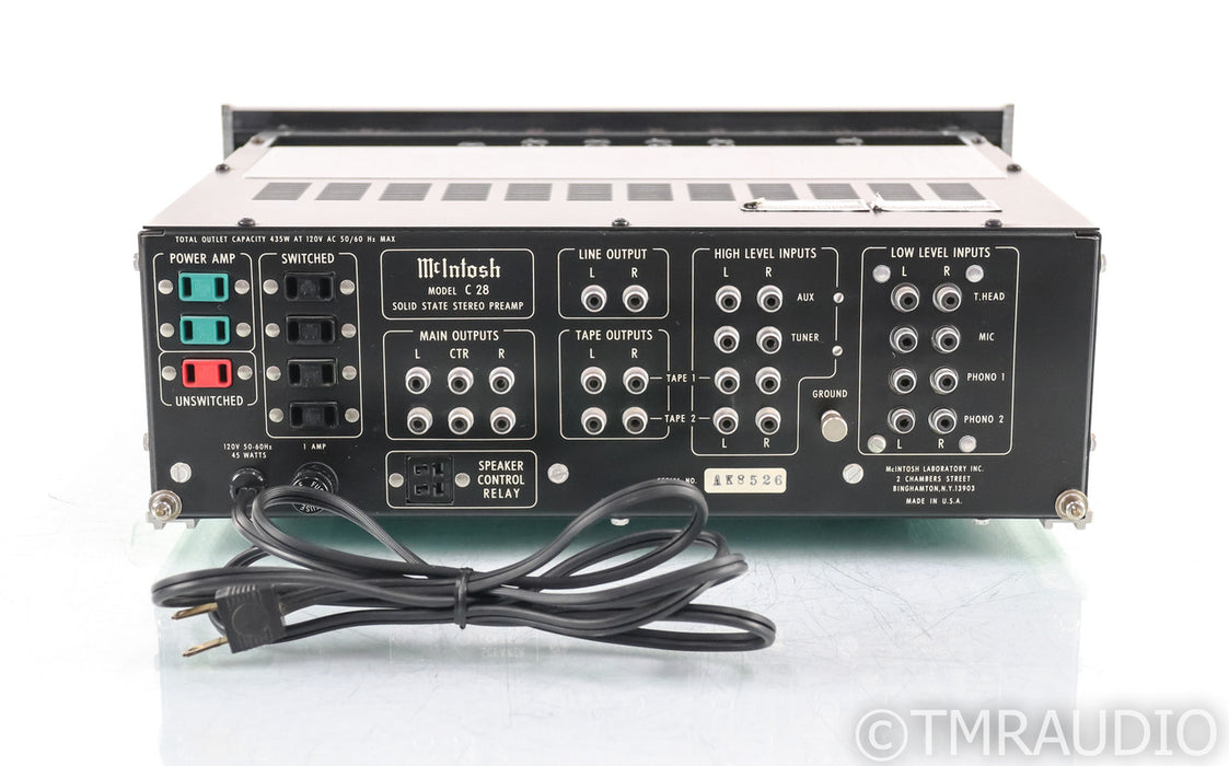 McIntosh C28 Vintage Stereo Preamplifier; C-28; MM Phono (1/0)