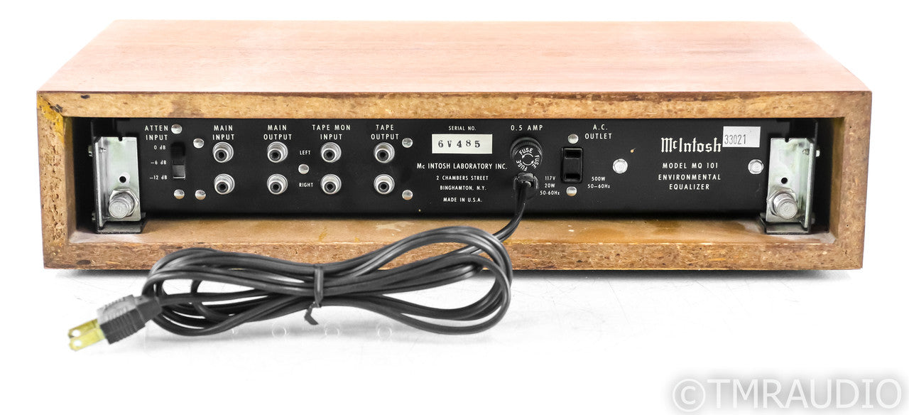 McIntosh MQ 101 Stereo 3-Band Equalizer; MQ101; Walnut Cabinet