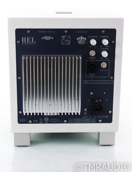 REL T/7i 8" Powered Subwoofer; T7i; Gloss White