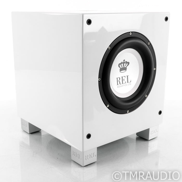 REL T/7i 8" Powered Subwoofer; T7i; Gloss White
