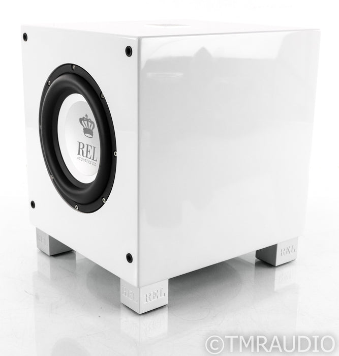 REL T/7i 8" Powered Subwoofer; T7i; Gloss White
