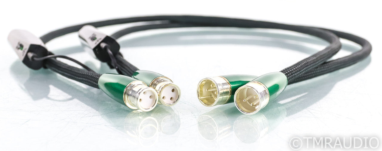 AudioQuest Earth XLR Cables; 1m Pair Balanced Interconnects; 72v DBS