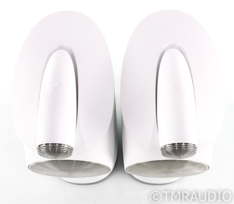 B&W Formation Duo Powered Bookshelf Speakers; White Pair