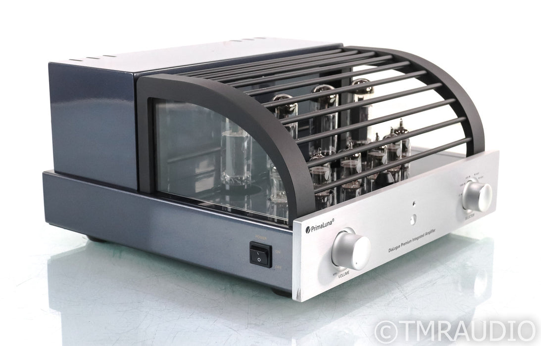 PrimaLuna DiaLogue Premium Stereo Tube Integrated Amplifier; Silver; Remote; Silver; Remote