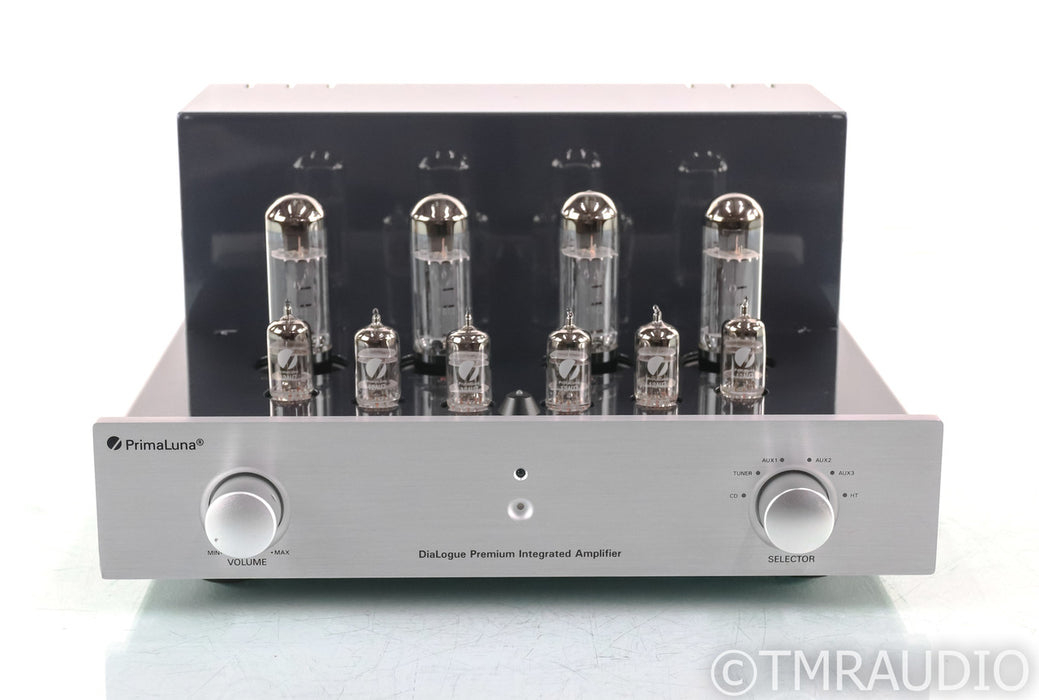 PrimaLuna DiaLogue Premium Stereo Tube Integrated Amplifier; Silver; Remote; Silver; Remote