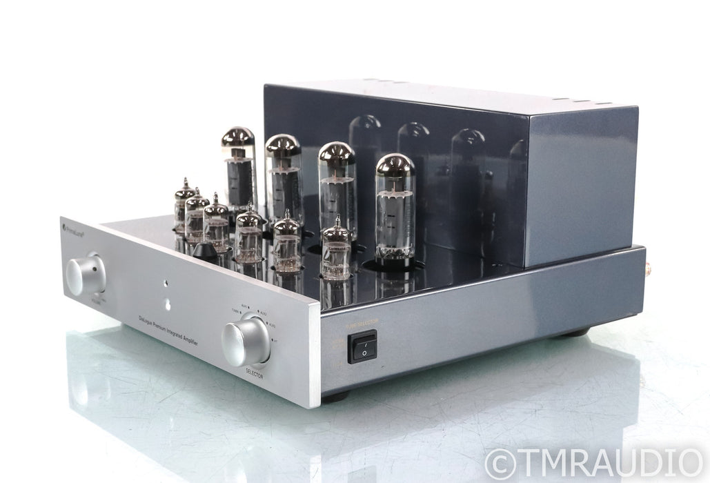 PrimaLuna DiaLogue Premium Stereo Tube Integrated Amplifier; Silver; Remote; Silver; Remote