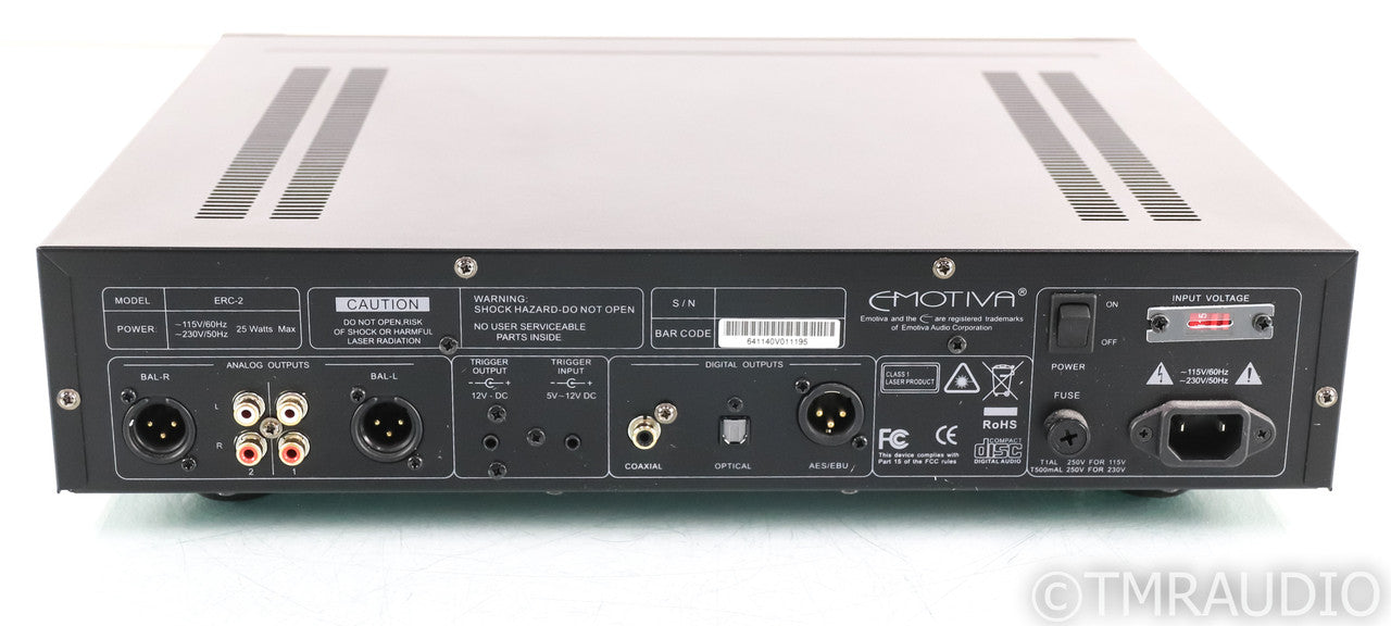 Emotiva ERC-2 CD Player; ERC2; Remote