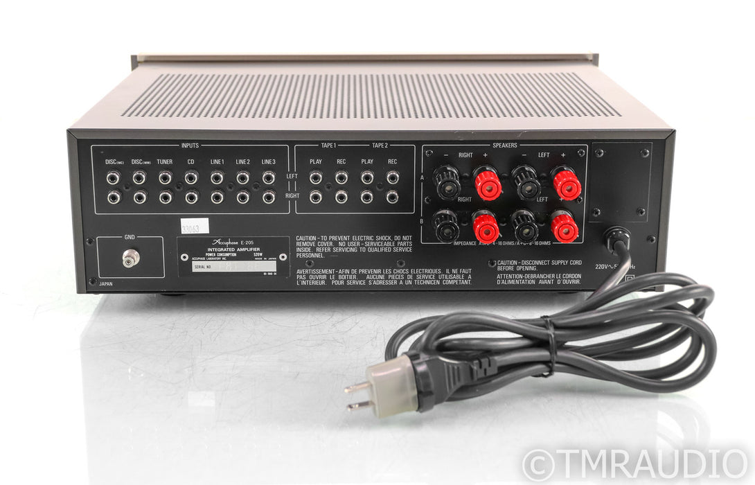 Accuphase E-205 Vintage Stereo Integrated Amplifier; E205; MOSFET; MM / MC Phono
