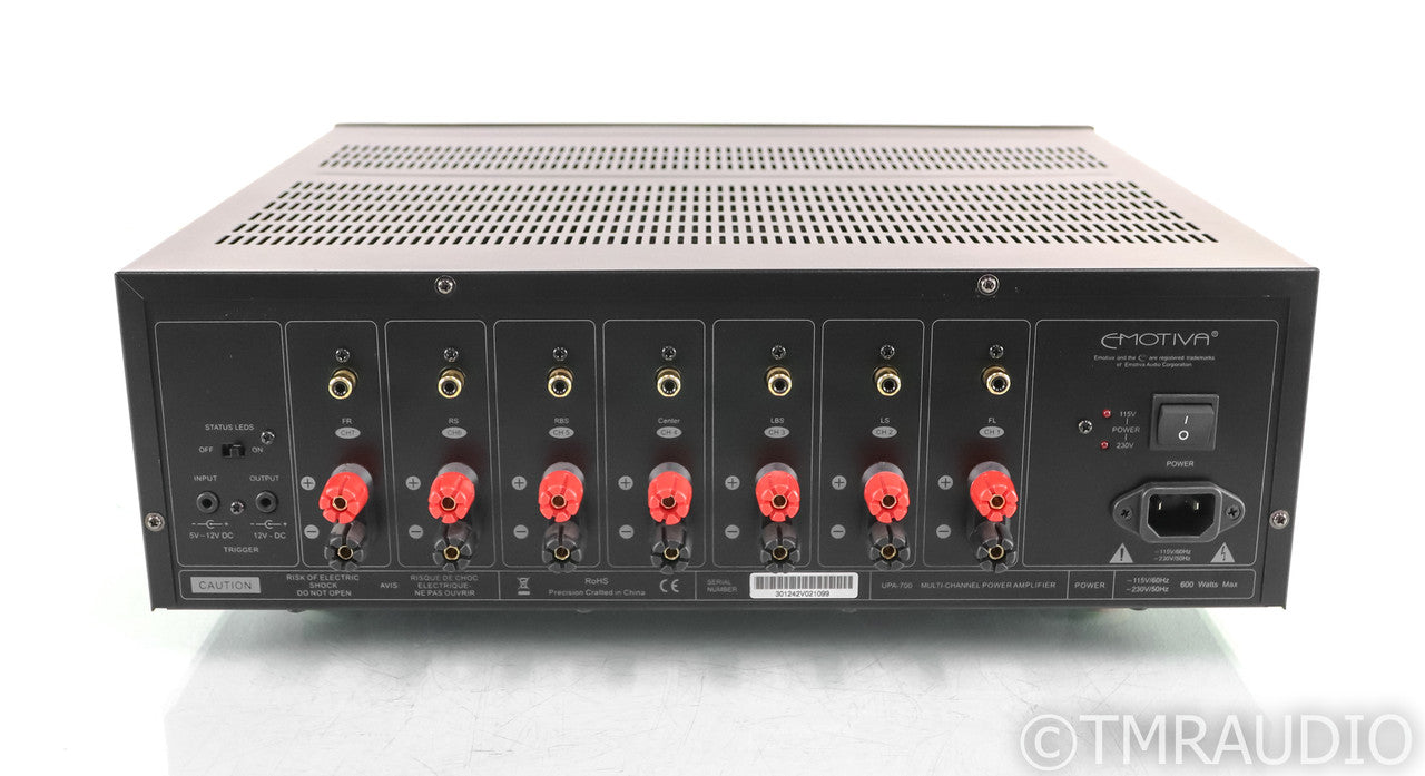 Emotiva UPA-700 Seven Channel Power Amplifier; UPA700; Black