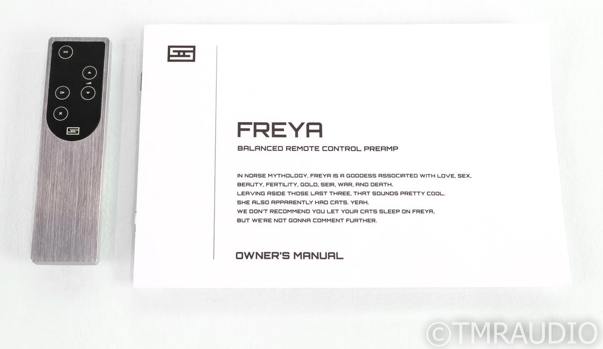 Schiit Freya Stereo Tube Preamplifier; Silver; Remote