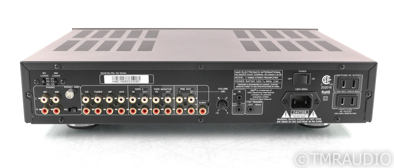NAD C 165BEE Stereo Preamplifier; C165-BEE; Black; Remote
