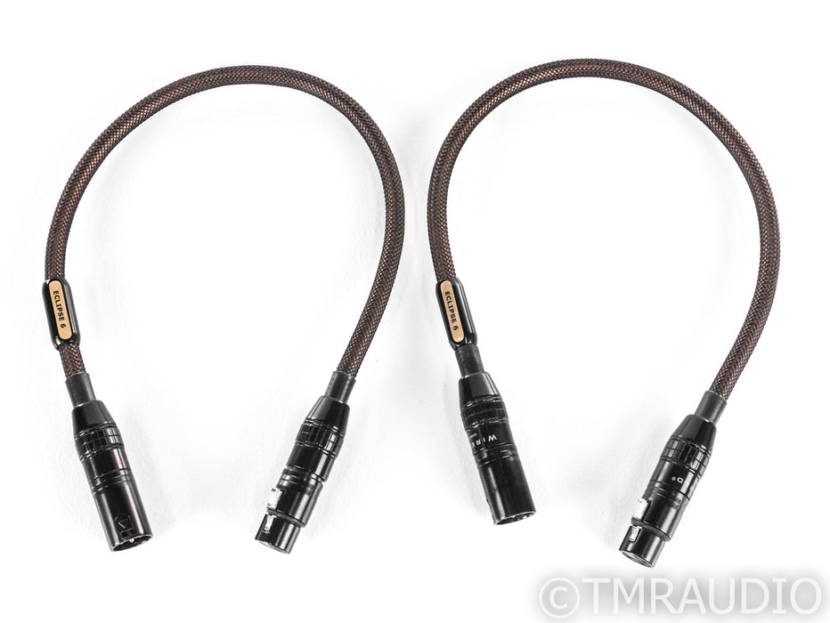 WireWorld Eclipse 6 XLR Cables; 0.5m Pair Balanced Interconnects