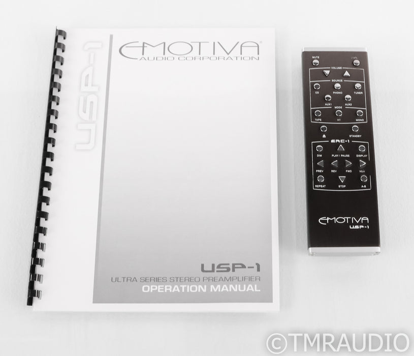 Emotiva USP-1 2.1 Channel Preamplifier; Remote; MM / MC Phono