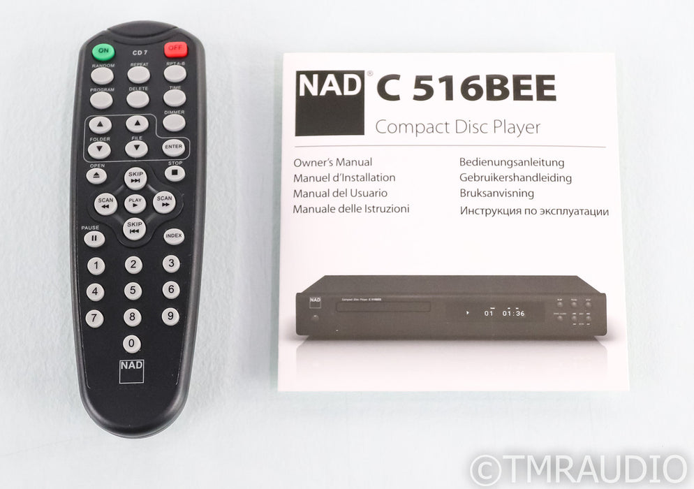NAD C 516BEE CD Player; C516-BEE; Remote