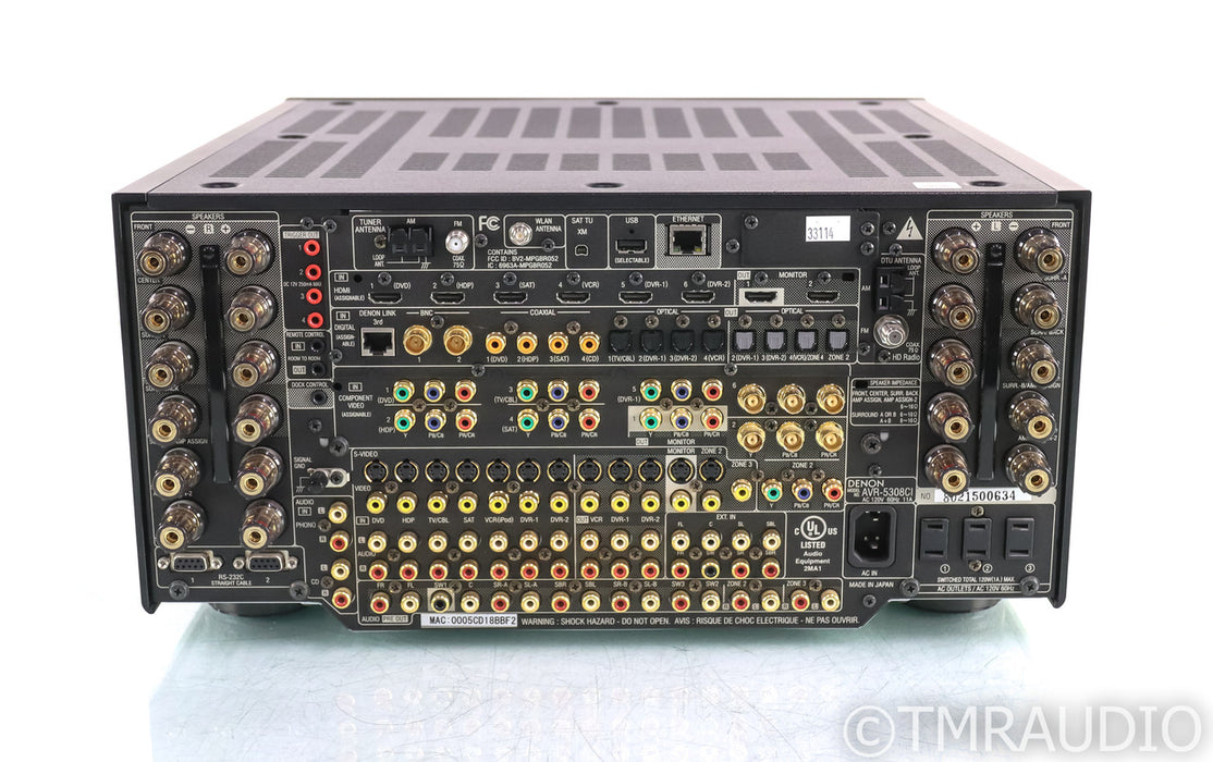 Denon AVR-5308CI 7.1 Channel Home Theater Receiver; AVR5308CI; MM Phono; Remote