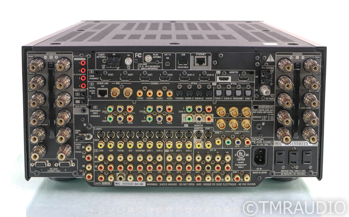 Denon AVR-5308CI 7.1 Channel Home Theater Receiver; AVR5308CI; MM Phono; Remote (1/6)