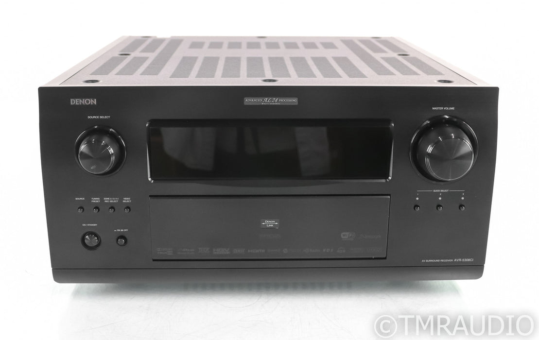 Denon AVR-5308CI 7.1 Channel Home Theater Receiver; 3D Edition; MM Phono; Remote