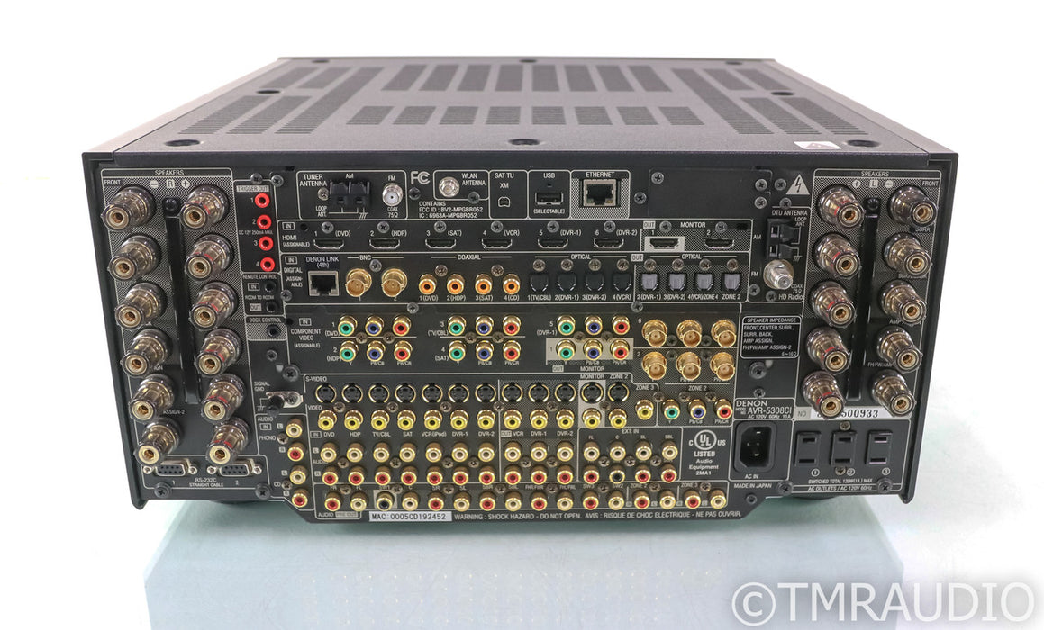 Denon AVR-5308CI 7.1 Channel Home Theater Receiver; 3D Edition; MM Phono; Remote