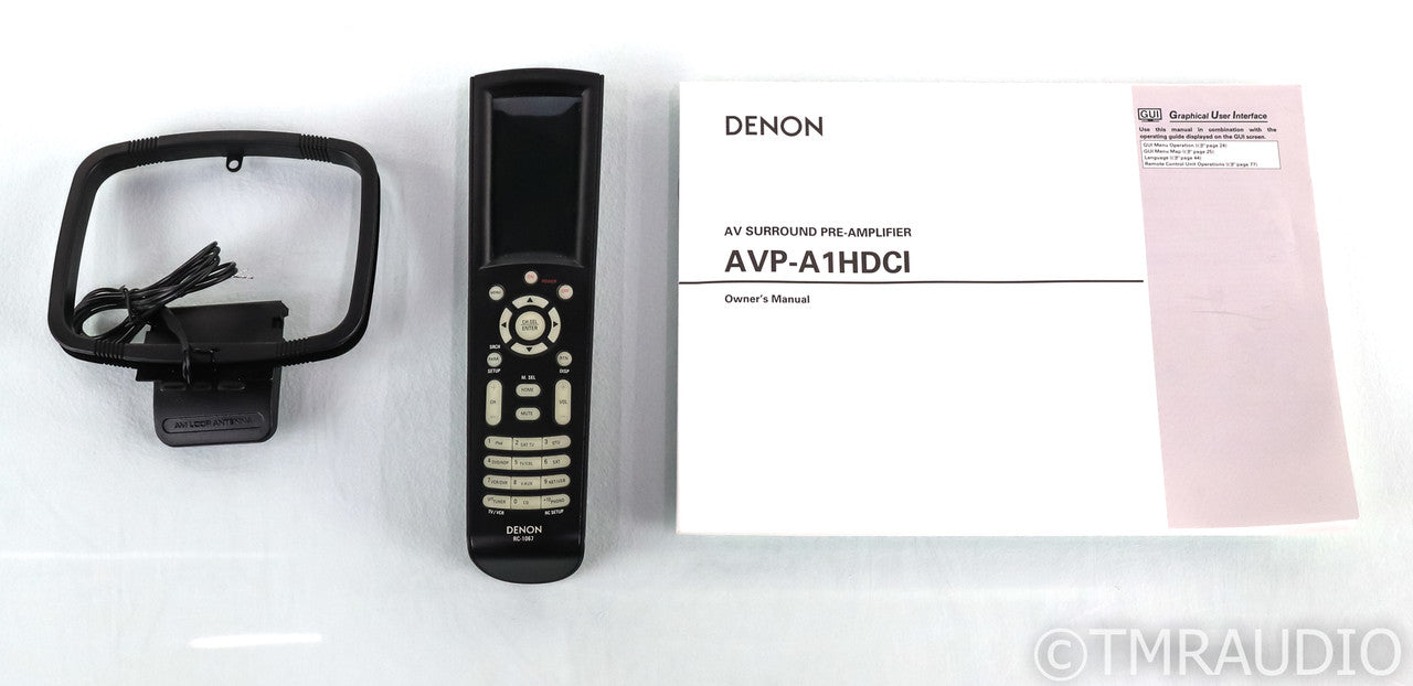 Denon AVP-A1HDCI 7.1 Channel Home Theater Processor; 3D Edition; MM Phono; Remote