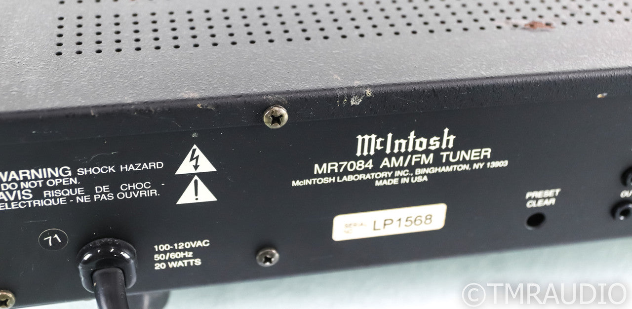 McIntosh MR7084 Vintage Digital AM / FM Tuner; MR-7084