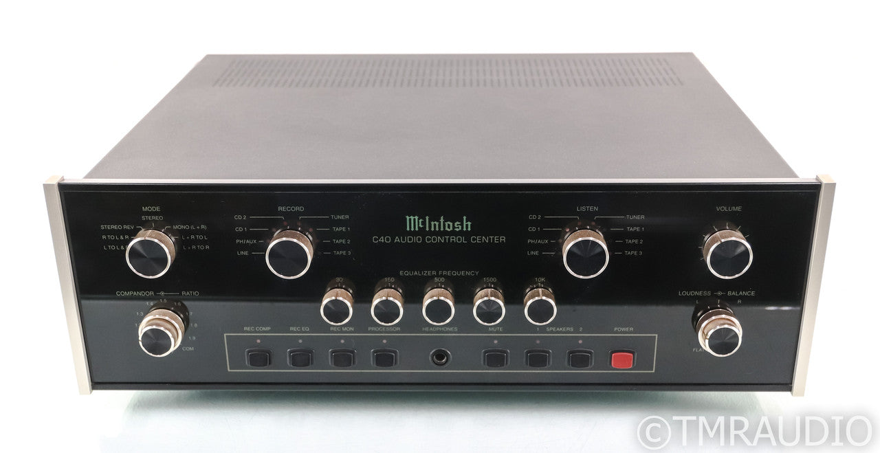 McIntosh C40 Stereo Preamplifier; C-40 Audio Control Center; MM Phono