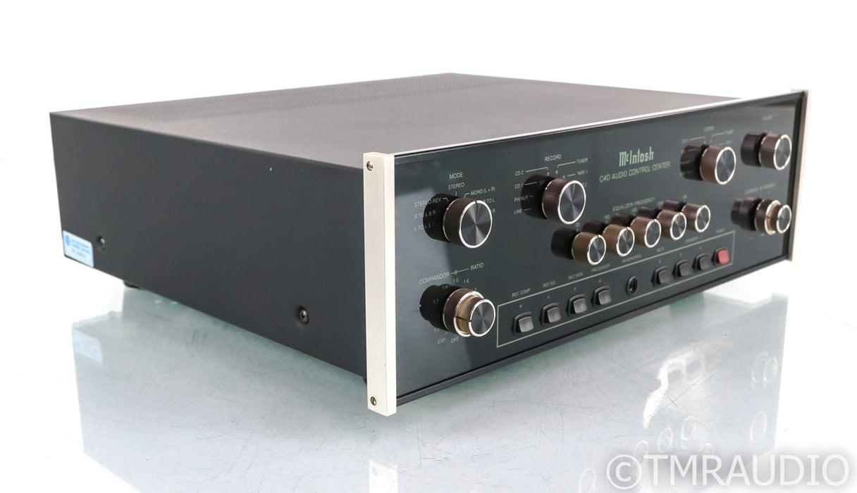 McIntosh C40 Stereo Preamplifier; C-40 Audio Control Center; MM Phono