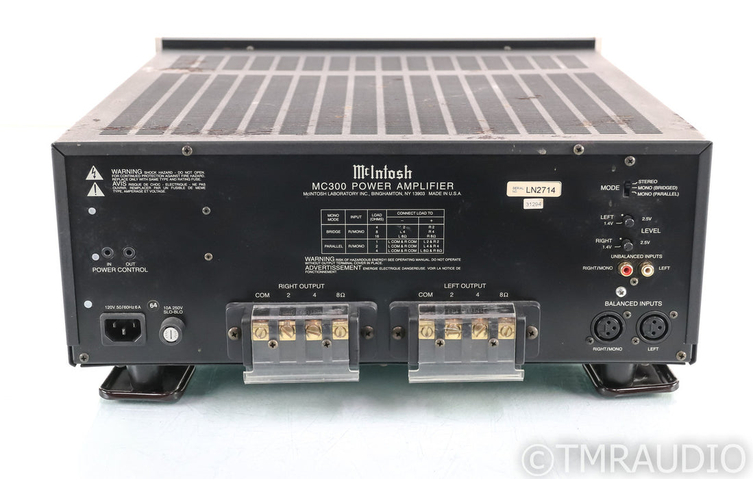 McIntosh MC300 Stereo Power Amplifier; MC-300