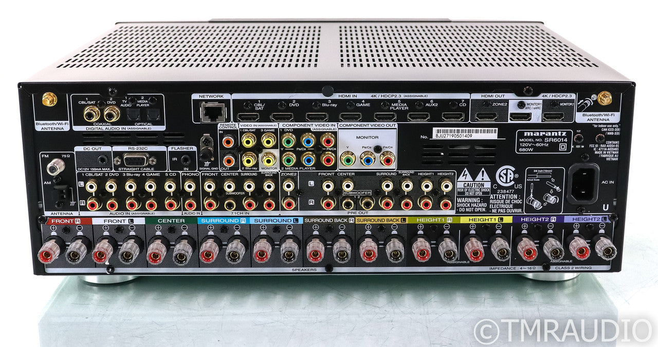 Marantz SR6014 9.2 Channel Home Theater Receiver; SR-6014; Audyssey; Remote