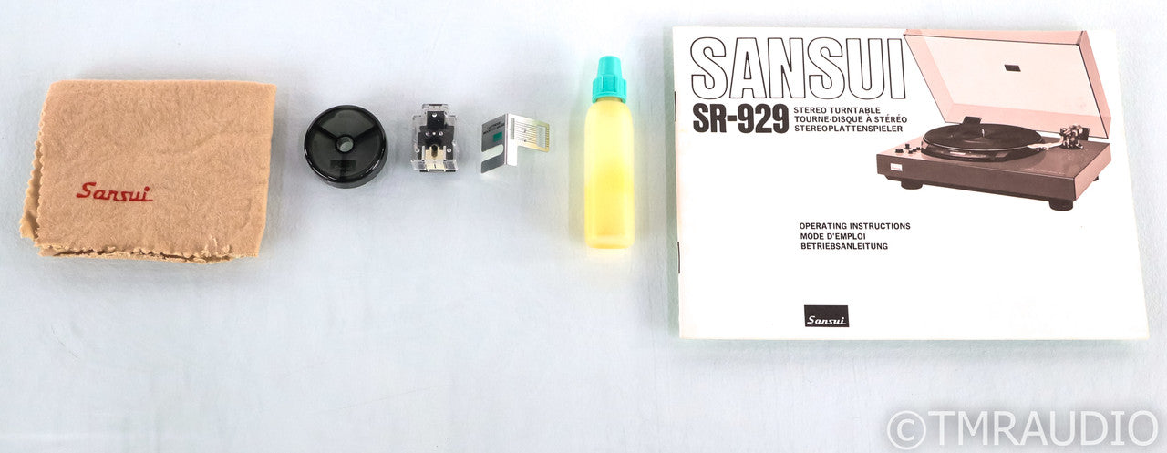 Sansui SR-929 Vintage Direct Drive Turntable; Audio Technica AT912Sa Cartridge