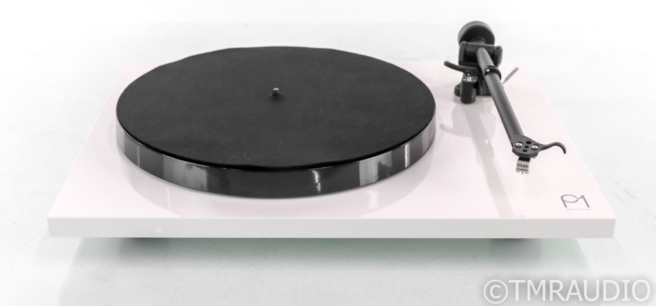 Rega Planar 1 Belt Drive Turntable; P1; White; Carbon MM Cartridge (Warranty)