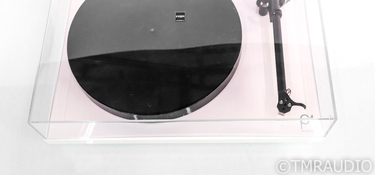 Rega Planar 1 Belt Drive Turntable; P1; White; Carbon MM Cartridge (Warranty)