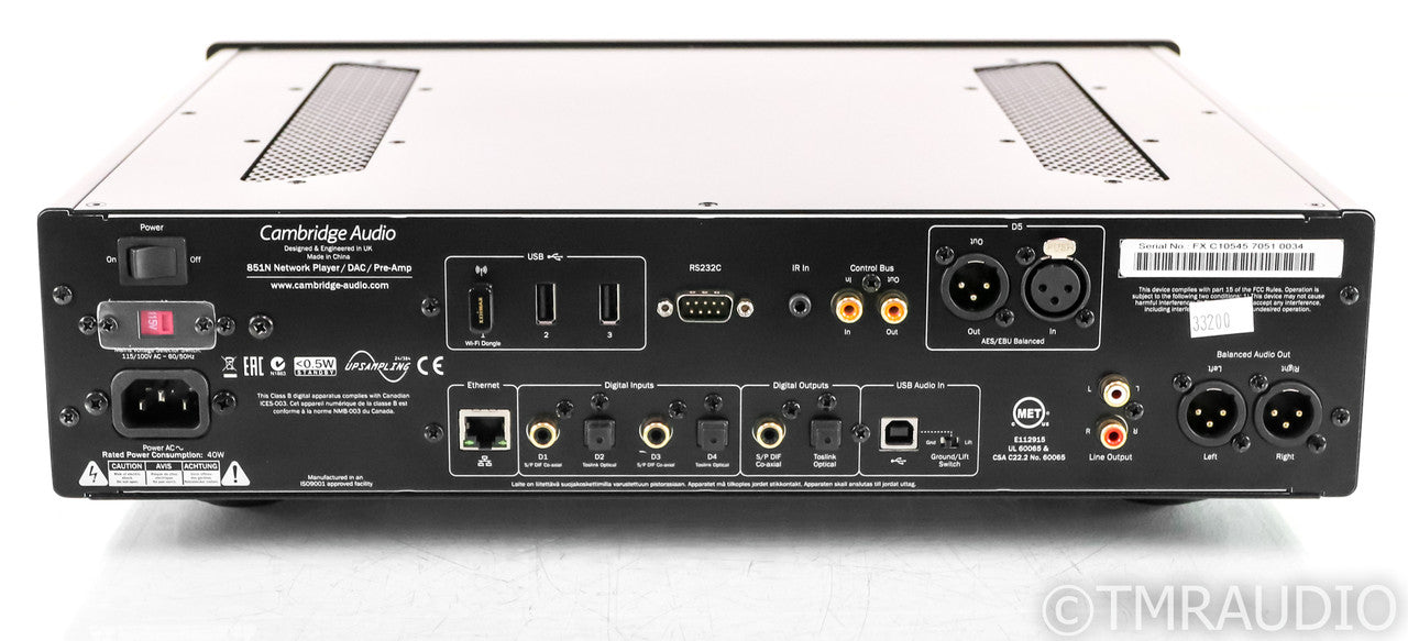 Cambridge Audio Azur 851N Wireless Network Streamer / DAC; D/A Converter; Remote