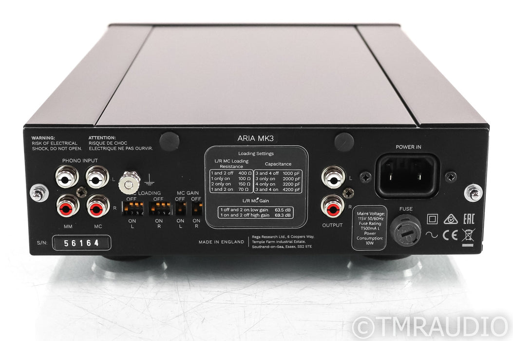 Rega Aria Mk.3 MM / MC Phono Preamplifier; Black; III (Open Box / Warranty)