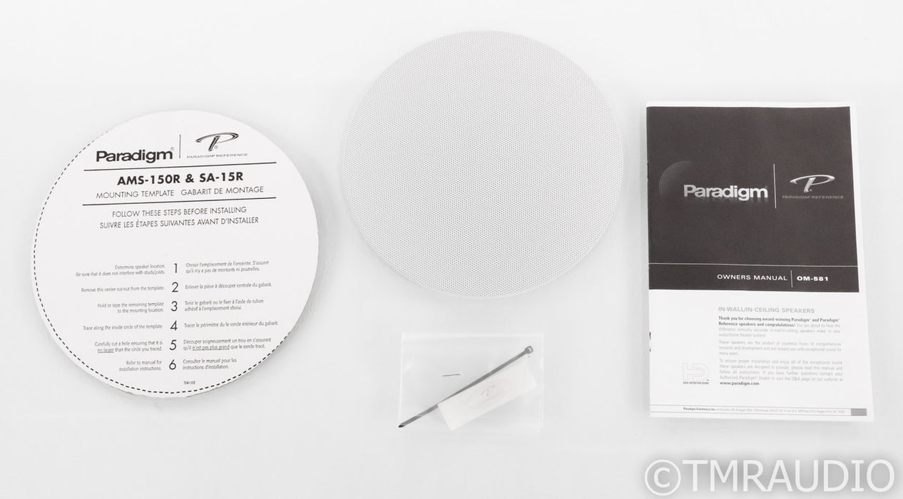 Paradigm SA-15R-SM v.2 In-Ceiling Speaker; White Single; SA15RSM