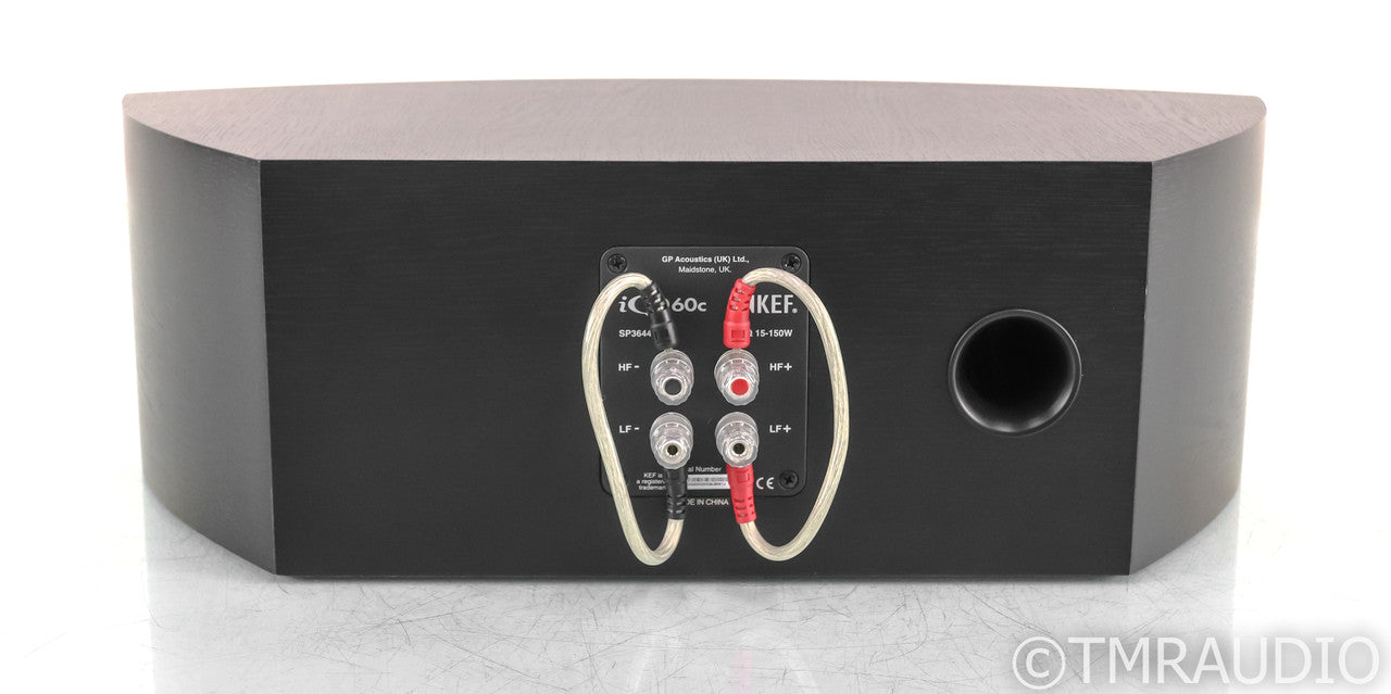 KEF iQ60c Center Channel Speaker; Black Ash; iQ-60c